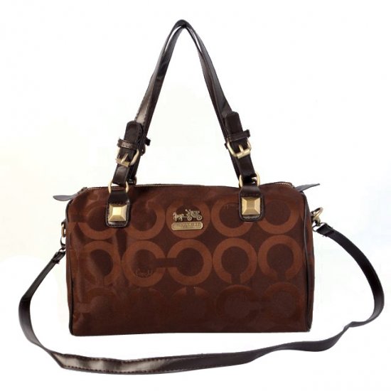 Coach In Monogram Medium Coffee Luggage Bags CBR Coach In Monogram Medium Coffee Luggage Bags CBR